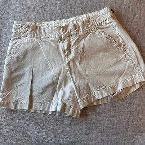 Khaki Cotton Shorts Old Navy Lightweight Classic Medium Rise